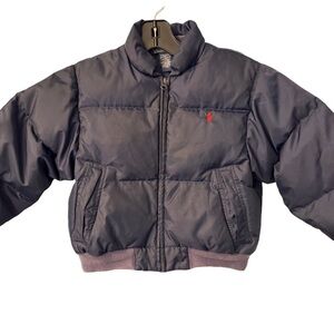 POLO RALPH LAUREN Boys Navy BLUE PUFFER DOWN JACKET YOUTH SIZE 6